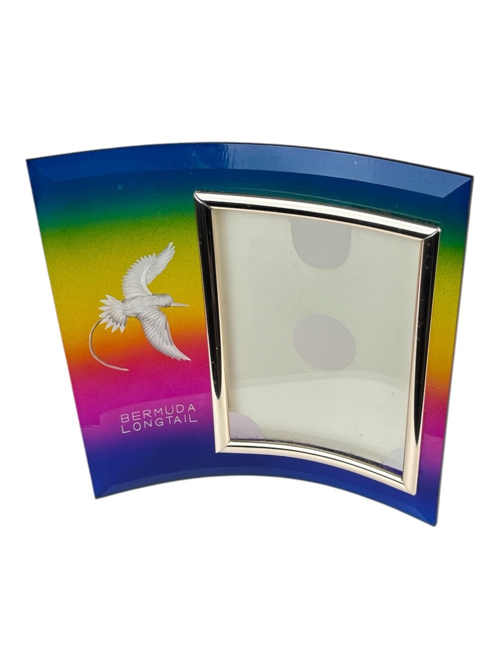 Rainbow Curved Bermuda long tail picture Frame - Multicolor